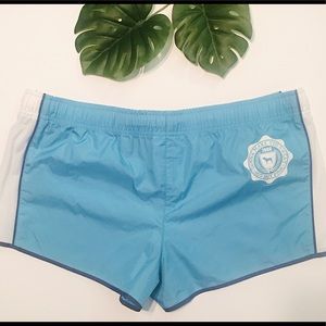 VS PINK Blue and White Athletic Workout Gym Shorts